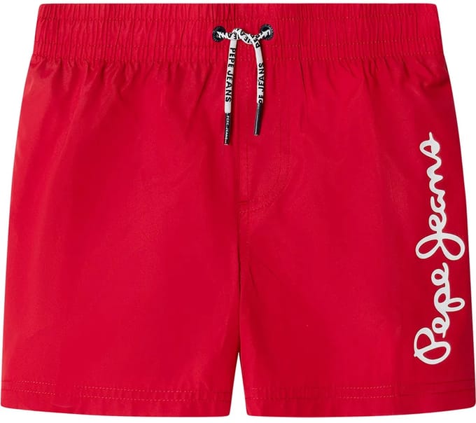 Pepe Jeans Logo Zwembroek Rood 16 Years Jongen