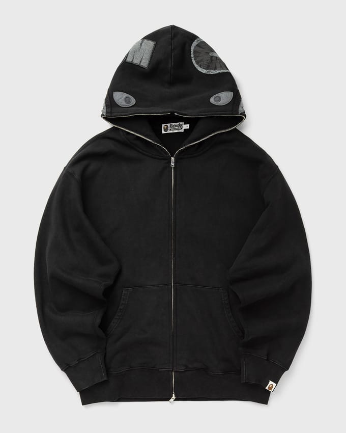 GARMENT DYE SHARK RELAXED FIT FULL ZIP HOODIE