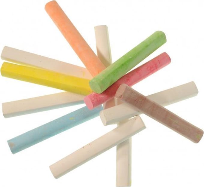12 delige set stoepkrijt