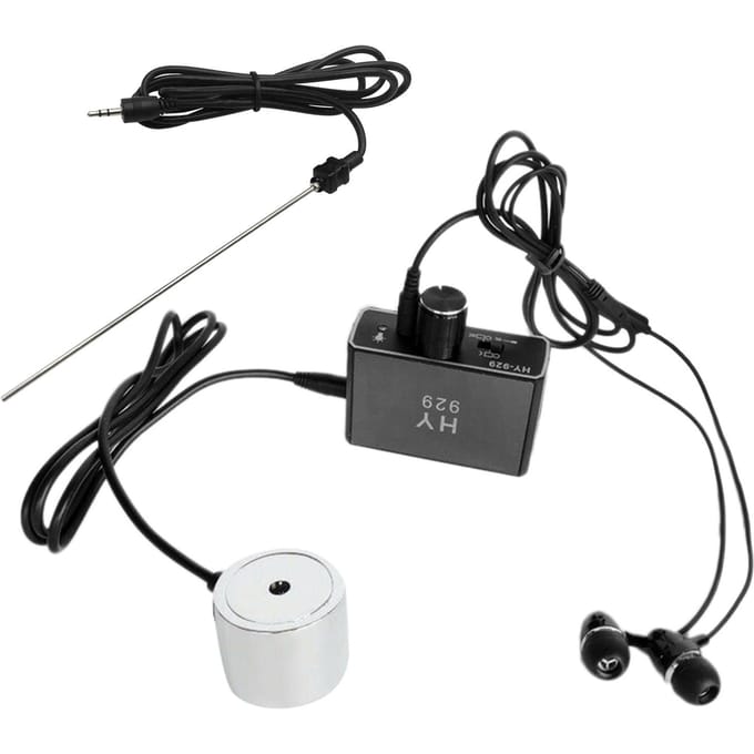 Waterleidinglekdetector Sensorlekkage met dubbele sondes Oortelefoon Hoge gevoeligheid Waterleidingzoeker Accessoireset US Plug