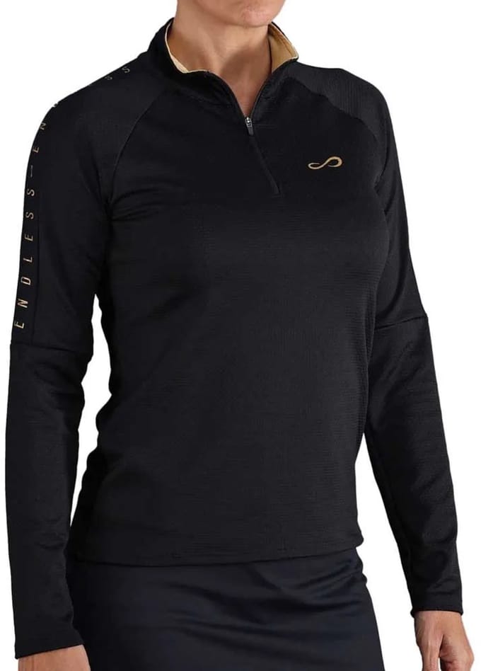 Endless Kirsch Ii Sweatshirt Met Halve Rits Zwart S Vrouw