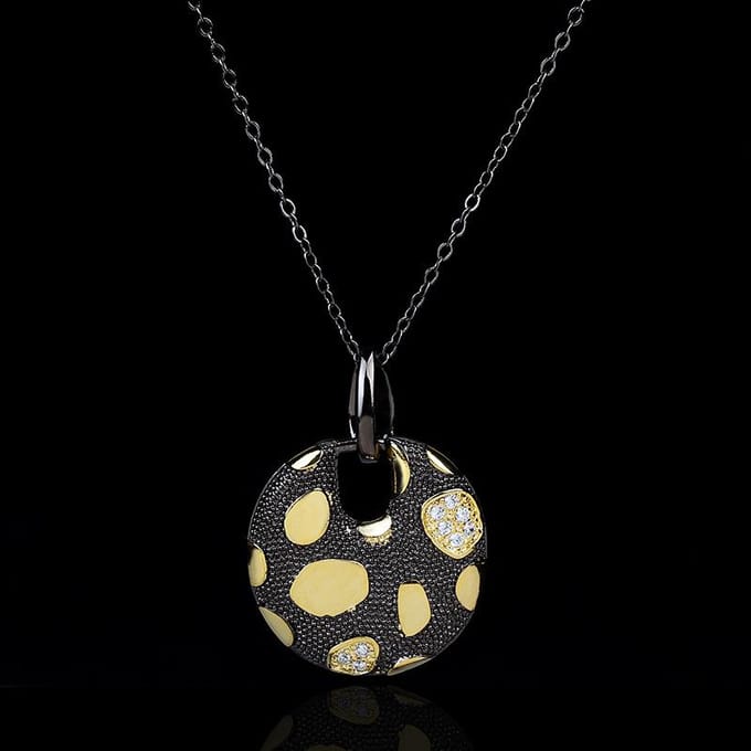 Explosieve Oliedruppel Set Ketting Eurn Ketting Oorbellen Set Decoratie black