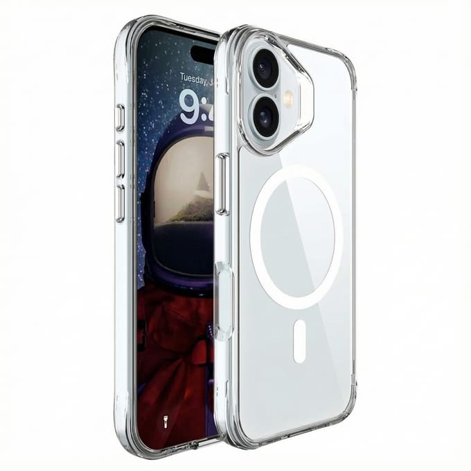 imoshion Hoesje - Geschikt voor iPhone 16 - geschikt voor MagSafe case - Transparant