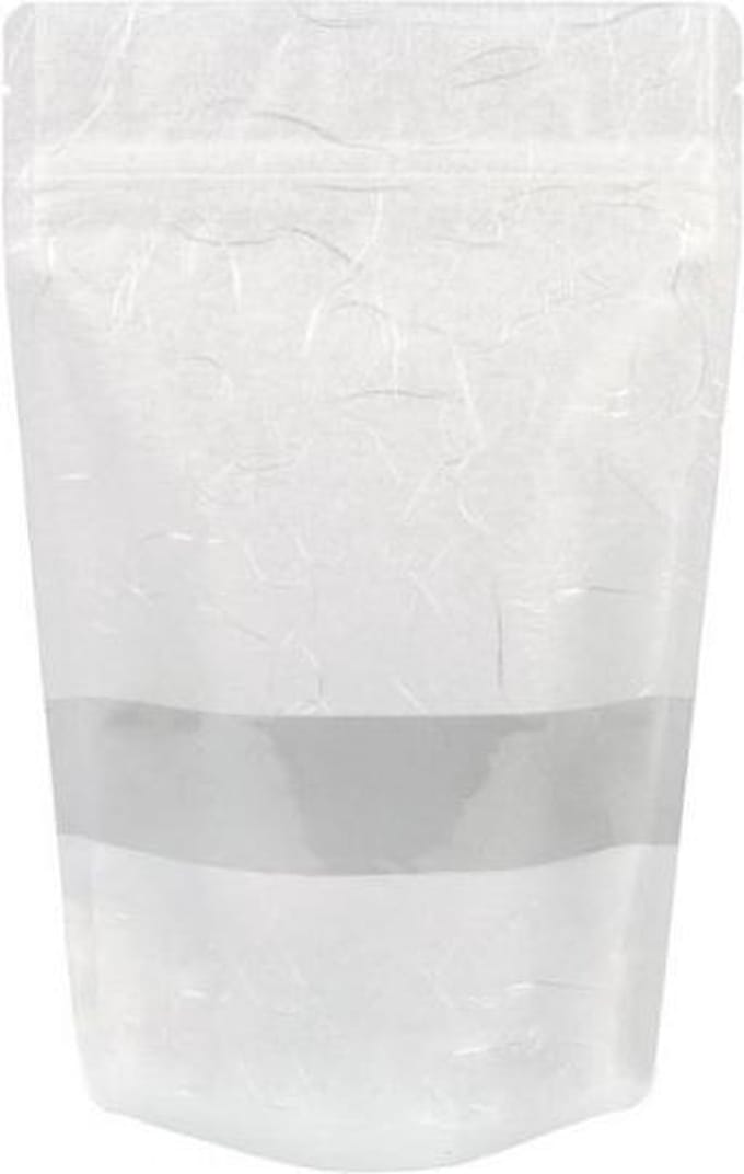 Stazakken Rijstpapier Wit 13x8x20,5cm | 113 gram (100 stuks)