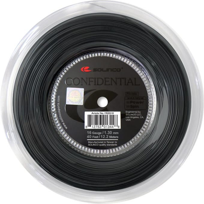 Solinco Confidential Rol Snaren 200m-Zwart