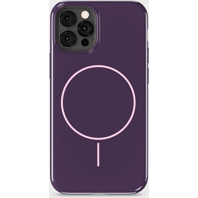 Phone Case Mono Deep Plum/Pink iPhone 12