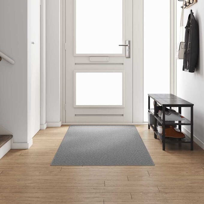 vidaXL - Tapijt - Loper - Lichtgrijs - 100 - x - 300 - cm - 100% - Polypropyleen