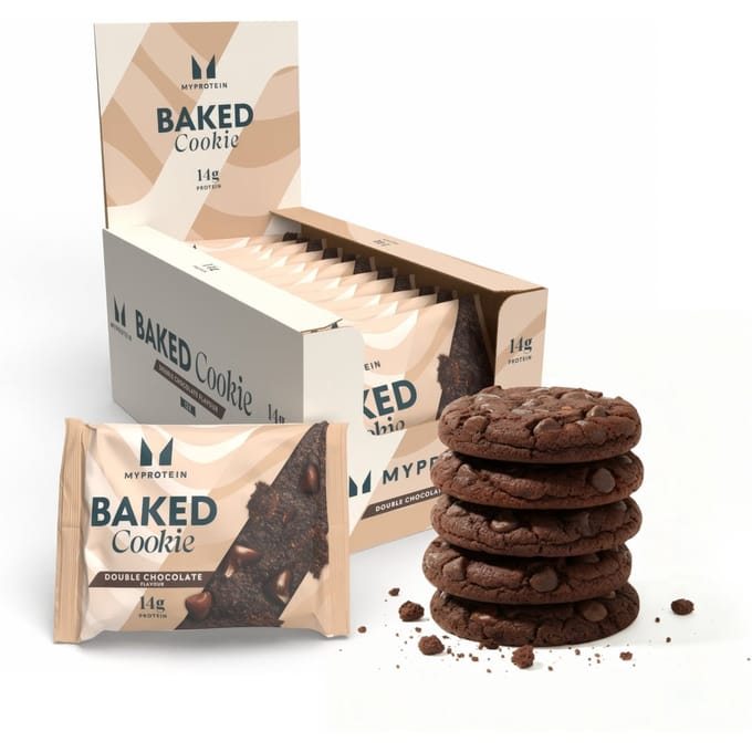 Myprotein Baked Protein Cookie (12x75g) Double Chocolate - Functionele voeding - Eiwit Snacks