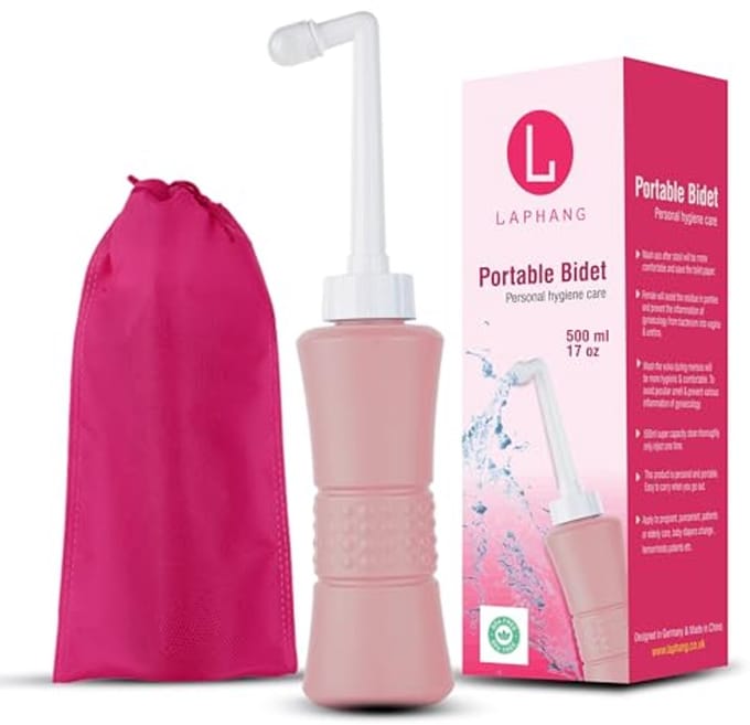 Draagbare bidet 500 ml met waterdichte zak - Perfect voor postpartum genezing