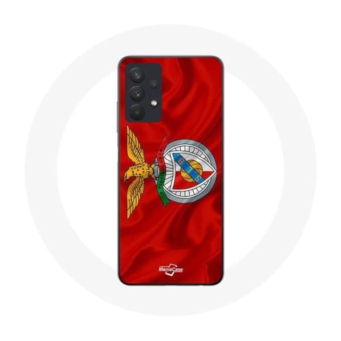 Hoesje voor Samsung Galaxy A32 4G slb benfica rode achtergrond