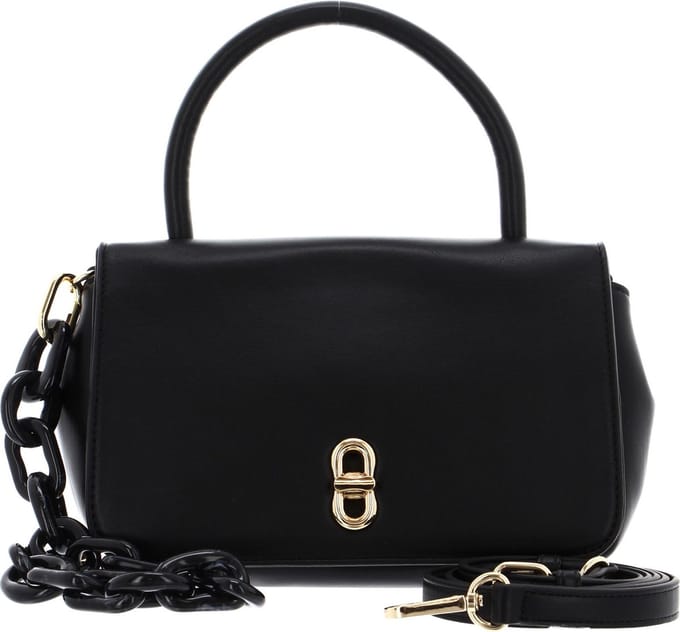 SEIDENFELT MANUFAKTUR Handtas Schoudertas Herrvik Handbag Black / Gold Zwart