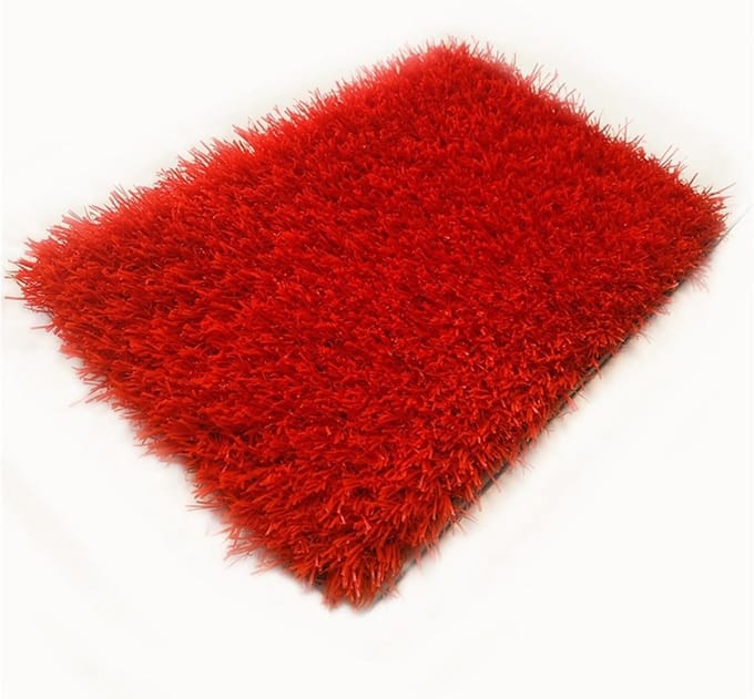 Kunstgras Gazon - Synthetisch tapijt - Tuindecoratie - Met drainagegaten - 3 cm dik - Rosso