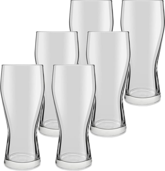 Royal Leerdam Bierglazen Mainz - 6x stuks - 400 ml - speciaal bier glazen