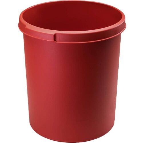 HAN KLASSIK 1834-17 Prullenbak 30 l (Ø x h) 37.5 cm x 41 cm Polypropyleen Rood 1 stuk(s)