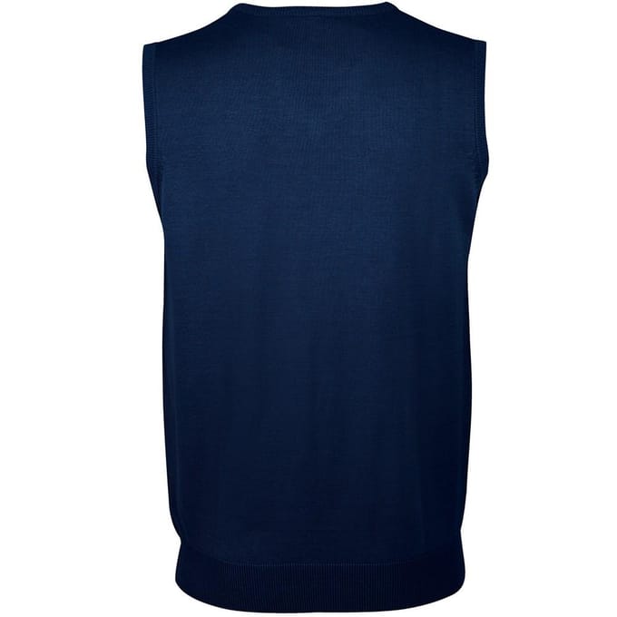 SOLS Unisex Heren Mouwloze V Hals Trui Vest (Marine)