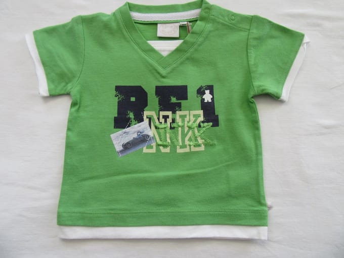 noukie's , jongens, t-shirt korte mouw , groen , RF1 auto , 4 jaar 104