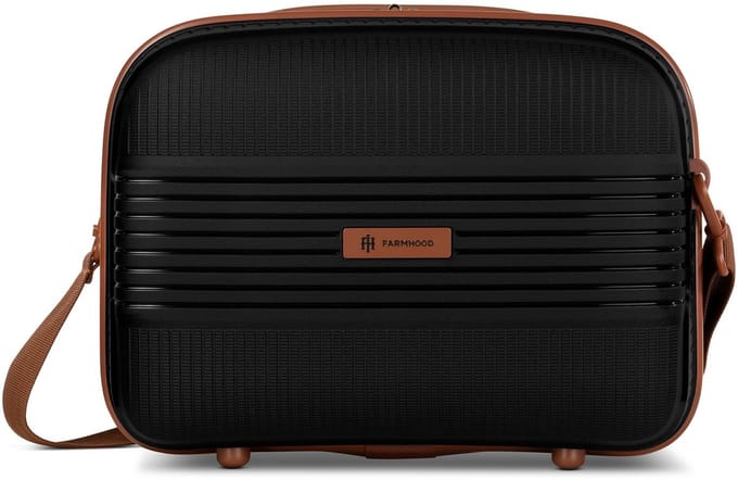 Farmhood Straw Edition 02 Beautycase 34 cm - 12 L - Ritssluiting - black