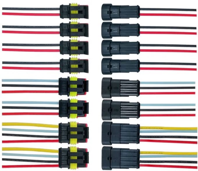 Verzegelde elektrische connectoren Zeynomax - 8 set waterdicht