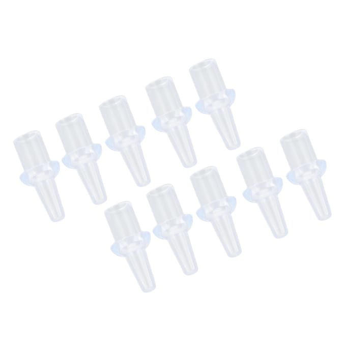 10 Stuks Klysma Mondstuk Tips Silicone Wasbaar 8mm Binnendiameter Privé Spoelingen Zacht Klysma white