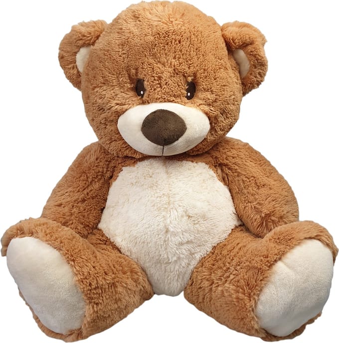 Beer Bas no. 3 – Knuffelbeer – Modieus Bruin – 55 cm