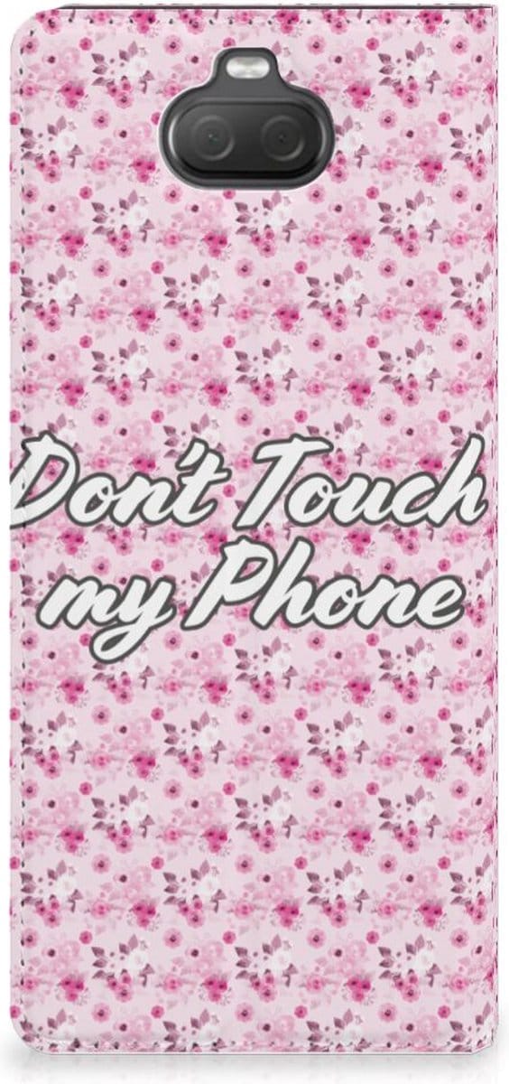 Sony Xperia 10 Design Case Flowers Pink DTMP