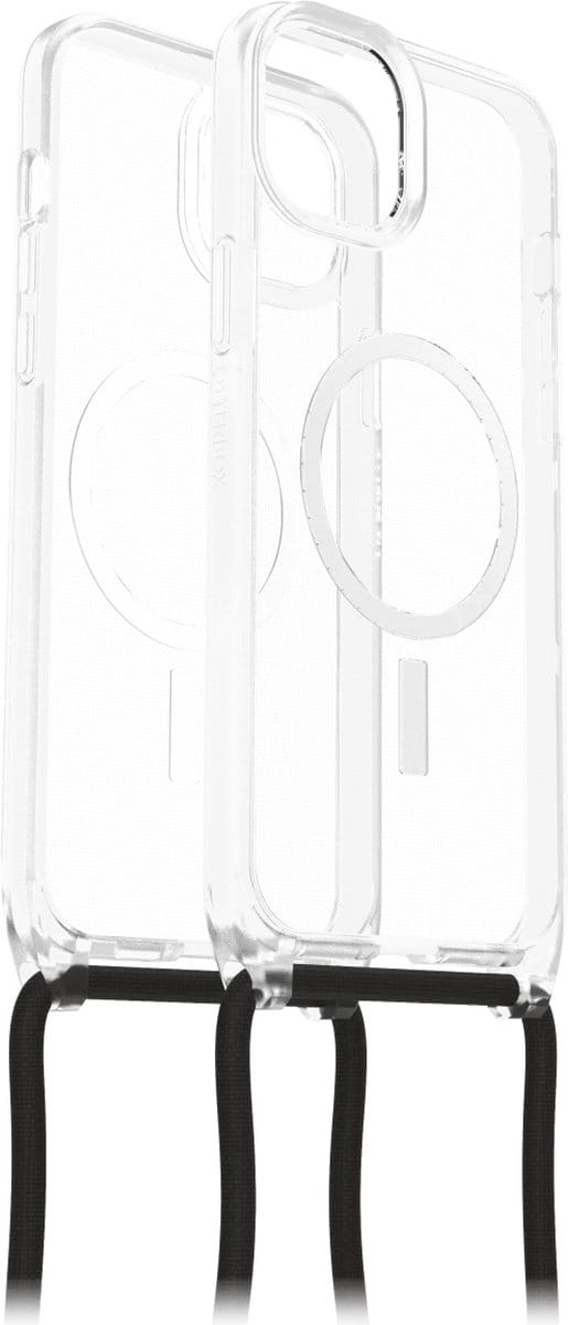 Geschikt voor OtterBox Apple iPhone 15 Plus React Necklace Geschikt voor Mag Hoesje Koord - Transparant