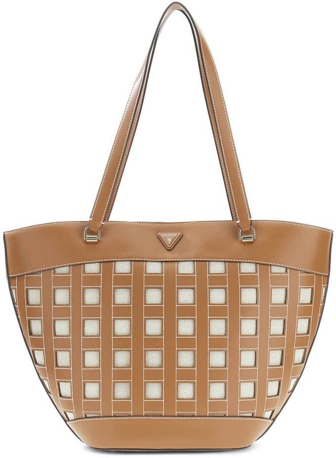 GUESS schoudertas Frankie Girlfriend Tote Caramel bruine