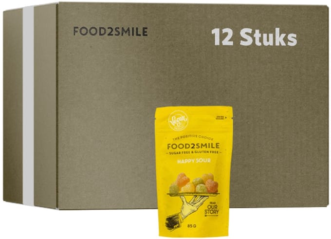 Food2Smile | Happy Sour | 12 stuks | 12 x 85 gram