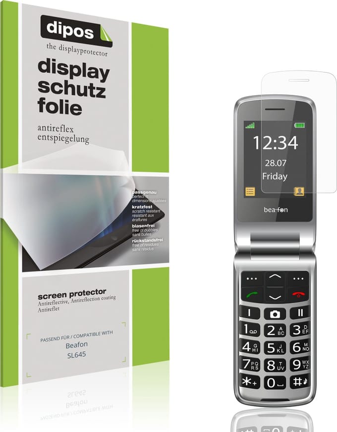 dipos – 4x Matte Beschermfolie geschikt voor Beafon SL645 | Krasbestendige & antireflecterende Screenprotector Ultra-Thin