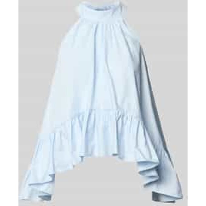 Blousetop met volantzoom model 'MANILLO'