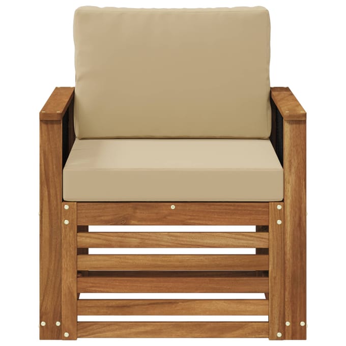vidaXL - Buiten - Midden - Sofa - Naturel