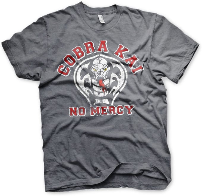 Cobra Kai No Mercy T-shirt Dark-Heather