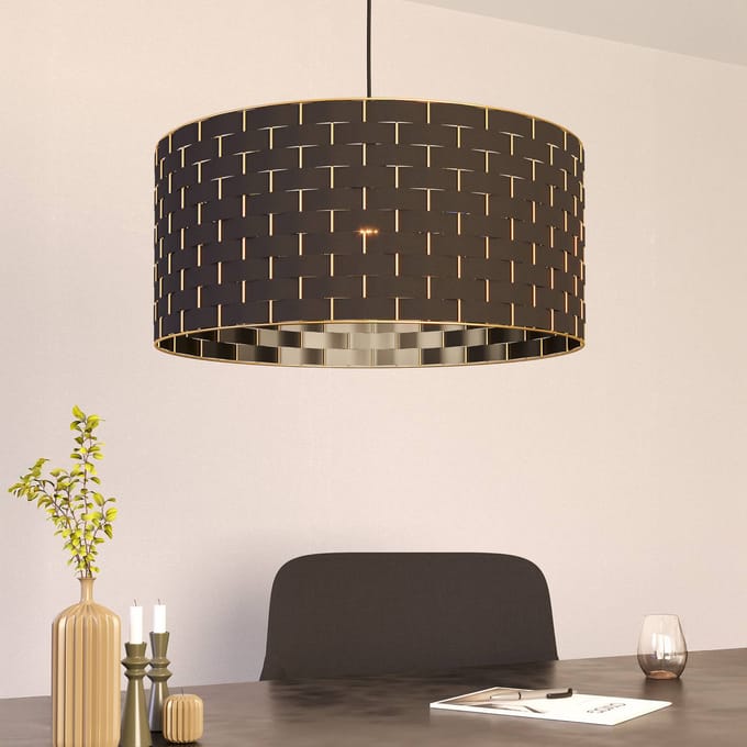 EGLO Marasales Hanglamp - E27 - Ø 55 cm - Zwart|Koper