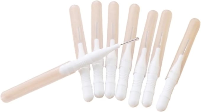 Interdentale borstels - Tandenstokers - Mondhygiëne - Flexibele borstelkop - 50 stuks - Wit