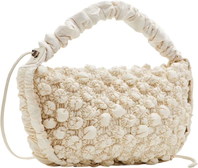 Desigual Schoudertas Flossy Eibar Shoulder Bag Raw Crème