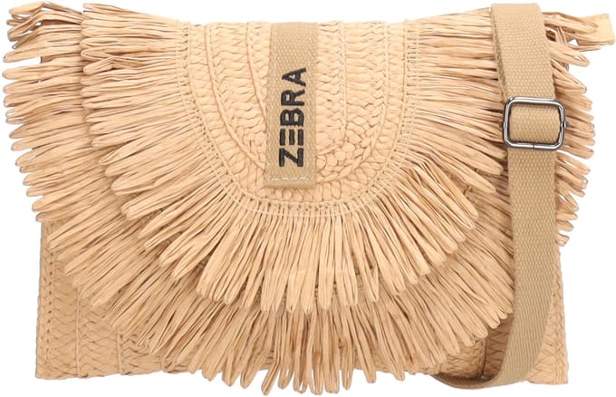 Zebra Trends Coco Crossbodytas - Schoudertas - Riet - Dames - Donker Natuur