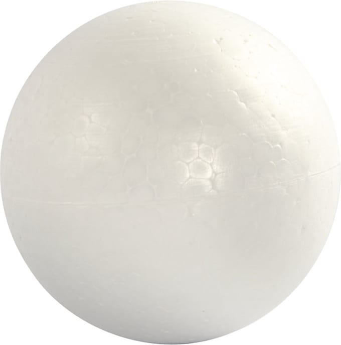 Ballen, d 12 cm, wit, 5 stuk/ 1 doos