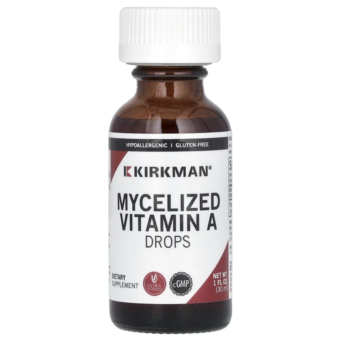Kirkman Labs, Gemicelliseerde Vitamine A Druppels, 1 fl oz (30 ml)