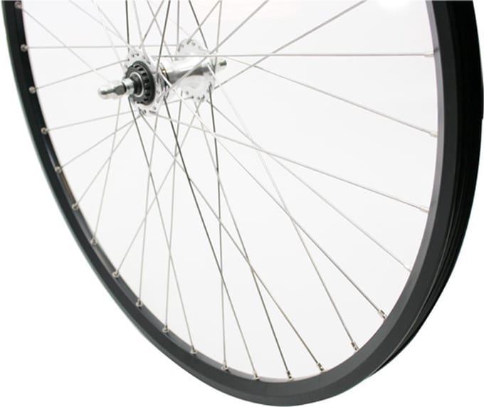 Roland voorwiel 28 HB-IM40 RB ZAC2000 zwart RVS spk