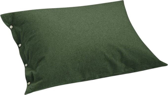 Yumeko kussensloop flanel mosgroen 60x70 - Biologisch & ecologisch - 1 stuk
