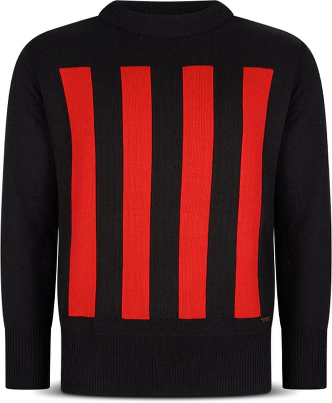 FC Kluif 'I Rossoneri' knitted trui - Maat S / Small - AC Milan inspired - Heren lifestyle pullover