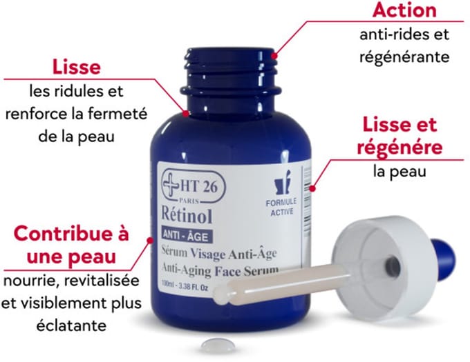 HT26 Paris Retinol Anti-Aging Face Serum - 100ml