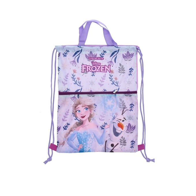 Frozen Gymtas met rits - Zwemtas - 40 cm - Paars - Voor Kinderen