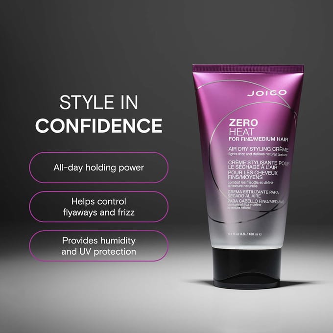 Joico Zero Heat voor Fijn-Gemiddeld Haar Luchtdrogende Stylingcrème 150 ml