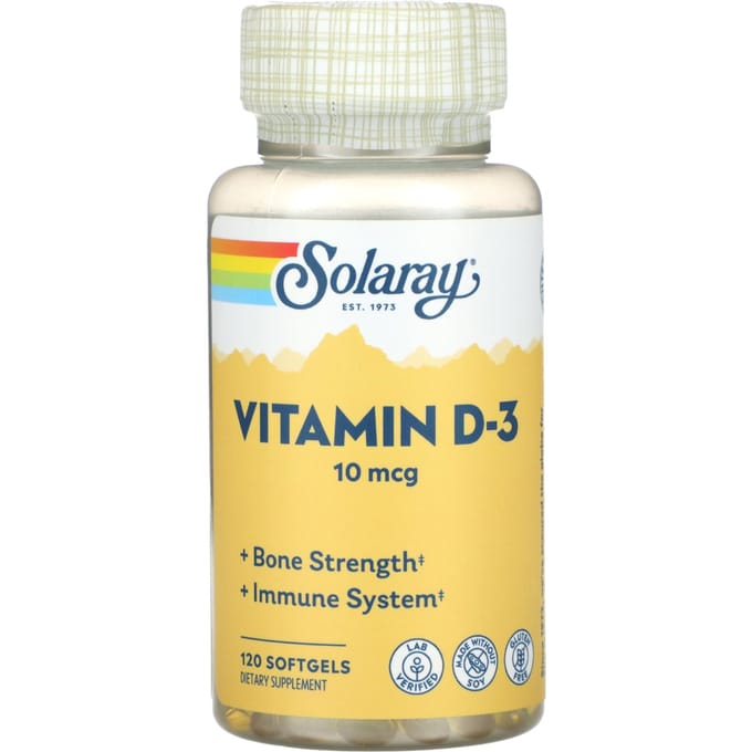 Vitamine D3, 10Mcg, 120 Zachte Capsules