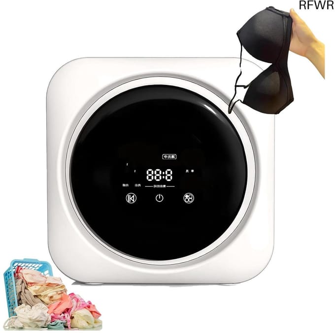 RFWR® Mini Draagbare Wasmachine en Droger Combinatie - Compact en Efficiënt voor Babykleding en Ondergoed