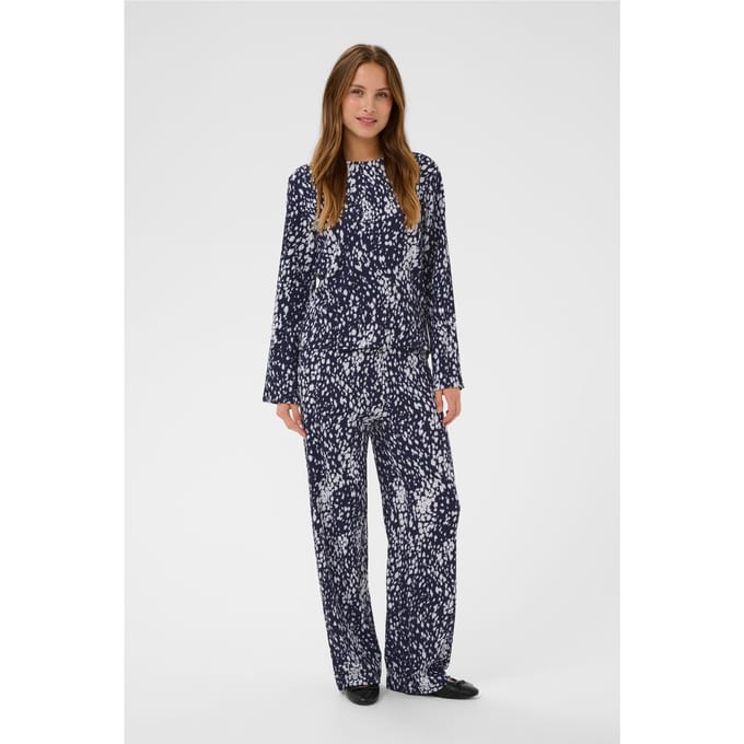 Saint Tropez IlyssaSZ Blouse Dames Blouse - Nightsky Spotty Animal