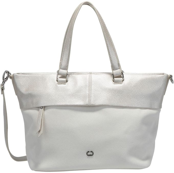 GERRY WEBER Handtas Schoudertas Keep In Mind Hand Bag MHZ Metallic Cold Wit