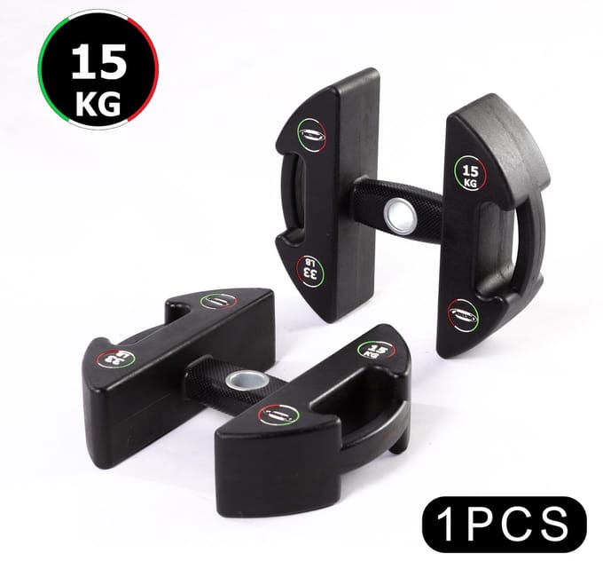 DISCUBRIO - 15kg - Halterschijf - Dumbbell - Kettlebell - Functionele bijl - 4 in 1 - Halterschijven