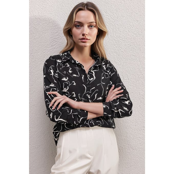 Gestreepte Lange Mouwen Shirt